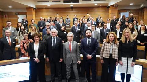 El delegado de Innovación y Emprendimiento, Ángel Niño, en un encuentro con empresas e inversores de Colombia en Madrid organizado por la Confederación Empresarial de Madrid-CEOE (CEIM).