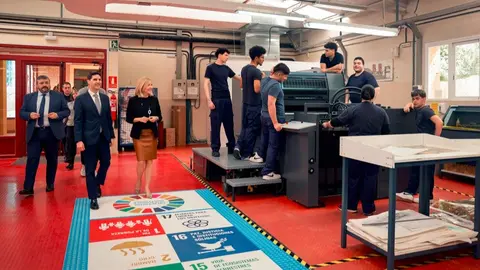 Emilio Viciana, en el Instituto de Enseñanza Secundaria (IES)  Puerta Bonita - Foto Comunidad de Madrid
