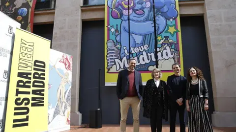 La exposición Icónica Madrid reinterpreta los símbolos de la capital a través de 16 ilustradores