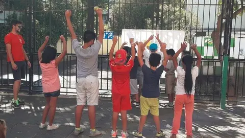 Niños en un campamento urbano - Foto de Ayuntamiento de Madrid