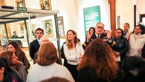 La consejera Dávila durante su visita al Museo Naval - Foto Comunidad de Madrid