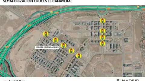 Semaforización cruces El Cañaveral