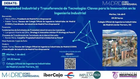 Impulsar la innovación en la Ingeniería Industrial: jornada clave sobre Propiedad Industrial y Transferencia de Tecnología