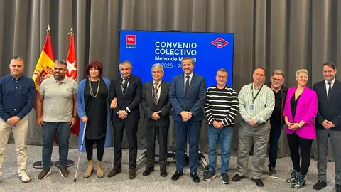 El consejero Rodrigo ha asistido a la firma del convenio de Metro - Foto Comunidad de Madrid