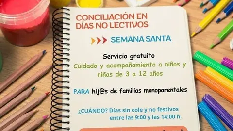 Cartel conciliación en Semana Santa