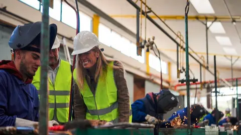 Rocío  Albert, en el Centro regional de Formación Profesional para el Empleo de Paracuellos de Jarama - Foto Comunidad de Madrid