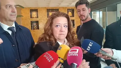 Fatima Matute durante sus declaraciones