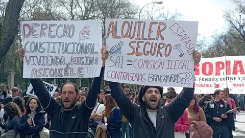 Manifestación Vivienda en Madrid - Sindicato de Estudiantes (X, @SindicaEstudian)