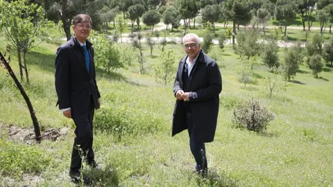 Páramo e Izquierdo, en el parque Emperatriz María de Austria de Carabanchel - Foto Ayuntamiento de Madrid