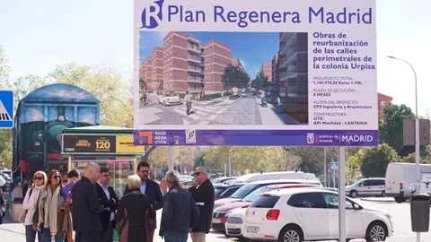 Obras del Plan Regenera en la Colonia Urpisa en Villa de Vallecas - Foto Ayuntamiento de Madrid