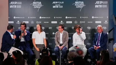 Almeida, en la presentación de 23ªMutua Madrid Open de tenis - Foto Ayuntamiento de Madrid