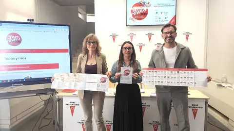 Presentación ruta Tapas y Risas Rivas Refolio Castillejo y París