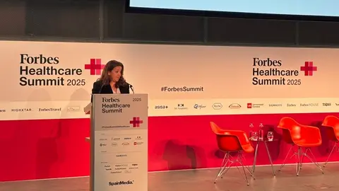 La consejera Fátima Matute, ha clausurado hoy el Forbes Healthcare Summit 2025 - Foto Comunidad de Madrid