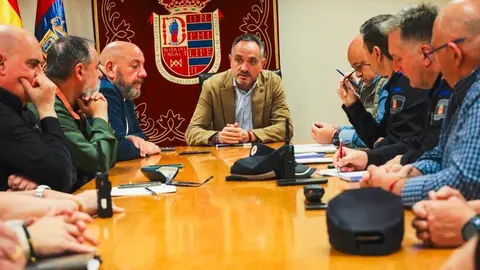 Manuel Bautista, presidiendo una nueva reunión del Comité de Emergencias - Foto Ayuntamiento de Móstoles