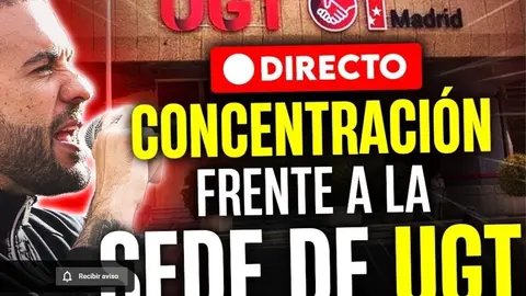 Concentración de Frente Obrero frente la Sede de UGT en Madrid
