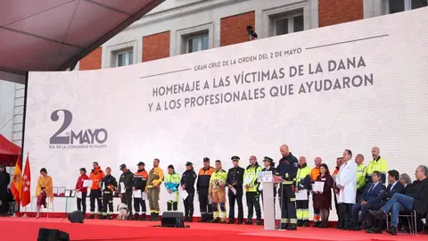Reconocimiento emergencias y voluntarios Madrid durante la DANA - Foto Comunidad de Madrid