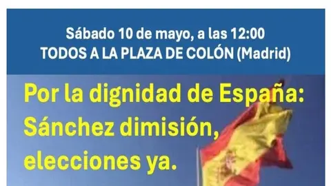 Manifestación "Por la dignidad de España: Sánchez dimisión, elecciones ya"