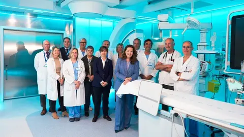 La consejera Matute, durante su visita al Hospital Clínico San Carlos - Foto Comunidad de Madrid