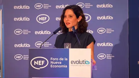 Isabel Díaz Ayuso, en el desayuno informativo de Nueva Economía Fórum - Foto Comunidad de Madrid