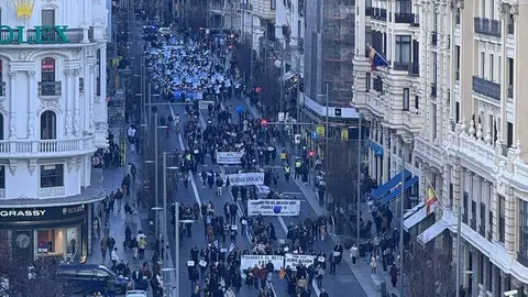 Abogados y procuradores se manifiestarón en febrero de este año en Madrid para exigir la pasarela al RETA - Servimedia