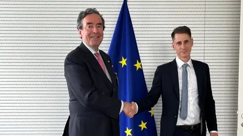 Amalio de Marichalar con Consejero Jurídico de la Presidenta del Parlamento Europeo, Sergio Alonso de León