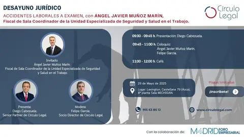 Desayuno jurídico Madrid Foro Empresarial accidentes laborales