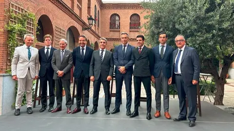 El consejero Novillo en la presentación de la corrida In Memoriam en homenaje al ganadero Victorino Martín Andrés - Foto Comunidad de Madrid