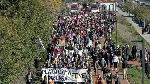 Imagen de la manifestación del pasado noviembre en León - La Nueva Crónica/Mauricio Peña