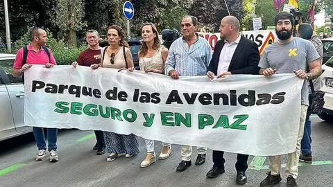 Un momento de la protesta de Vox | Foto de Vox