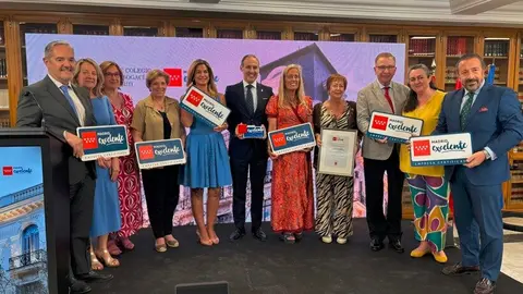 La consejera Albert, en la entrega del sello Madrid  Excelente - Foto Comunidad de Madrid