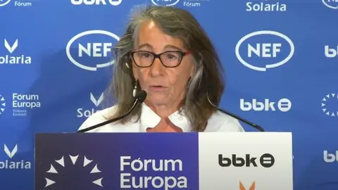 Marisol Garmendia en el  Foro Nueva Economía en Bilbao