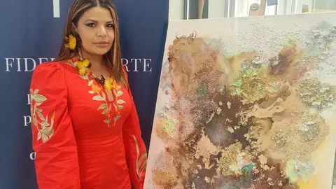 Tatiane Dos Santos en la sede del Grupo Fidelitas