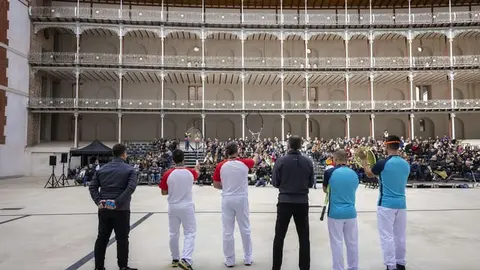 Exhibición de pelota vasca en Beti Jai. Imagen de archivo