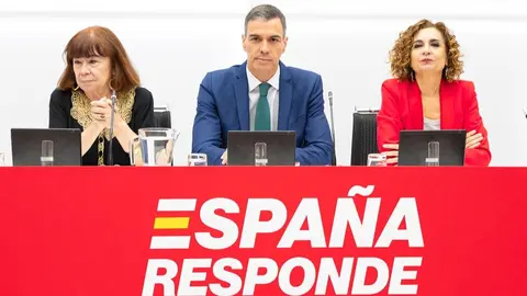 Pedro Sánchez en la Comisión Ejecutiva Federal en la sede de Ferraz - Foto PSOE