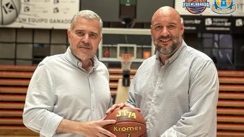 En la imagen Borja Rupérez (izquierda) y Luis Rodríguez (derecha). Departamento de Comunicación del Club Baloncesto Fuenlabrada