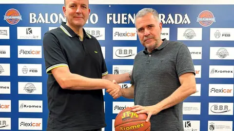 Eduardo Pascual (izquierda) y Borja Rupérez (derecha). Departamento de Comunicación del Flexicar Fuenlabrada
