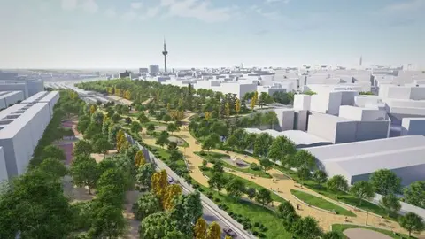 Obras para cubrir la M-30 en Ventas - Ayuntamiento de Madrid