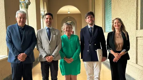 El consejero Viciana, durante la reunión en la Universidad de Puerto Rico - Foto Comunidad de Madrid