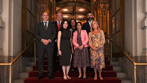 Isabel Díaz Ayuso, durante su visita a Oracle - Foto Comunidad de Madrid