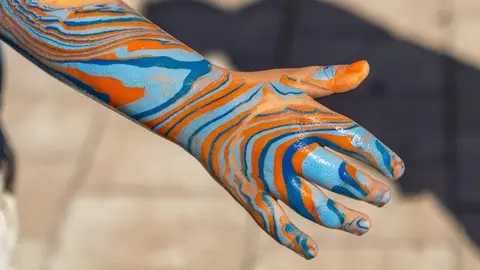 Actividad de ‘Body Marbling’ - Foto Ayuntamiento de Madrid