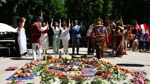 cuador, Bolivia y Perú celebran el INTI RAYMI 2025 en el Retiro