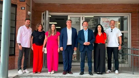 El viceconsejero Sánchez ha visitado hoy el municipio para conocer la  evolución de estos trabajos - Foto Comunidad de Madrid