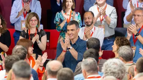 Pedro Sánchez en el Comité Federal del PSOE | Foto de Eugenia Morago/PSOE