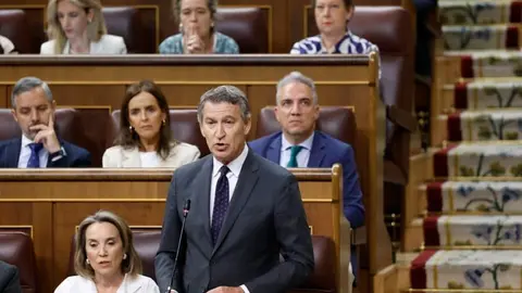 Feijóo en una intervención en el Congreso | Foto del Congreso