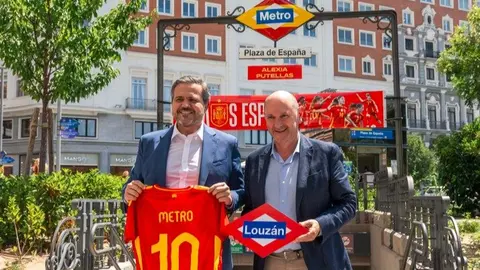 El consejero Rodrigo y el presidente de la RFEF, Rafael Louzán, han dado a conocer la iniciativa - Foto Comunidad de Madrid