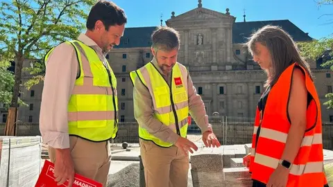 El consejero García Martín, durante su visita a San Lorenzo del Escorial - Foto Comunidad de Madrid