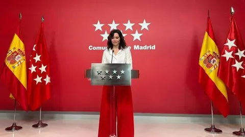 Ayuso en rueda de prensa - Foto de Servimedia