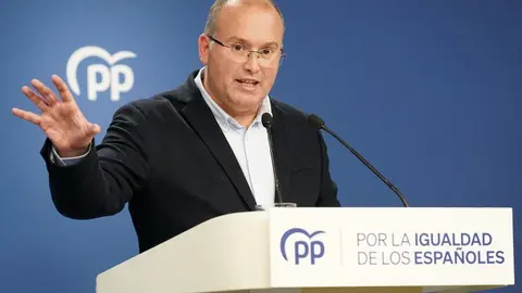 Tellado en una rueda de prensa de su partido | Foto del PP
