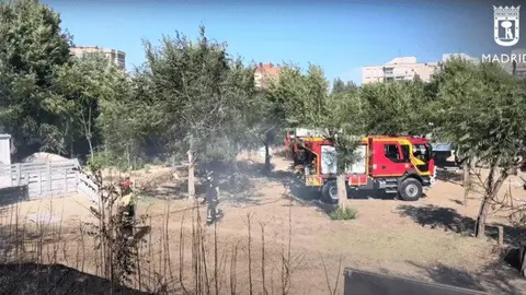 Incendios pasto en Carabanchel y Valdemingómez - Emergencias Madrid