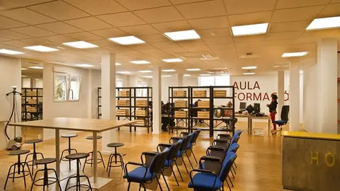 Aula de formación. Imagen de archivo